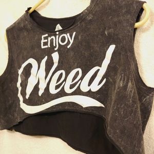 Kush Life Weed crop top